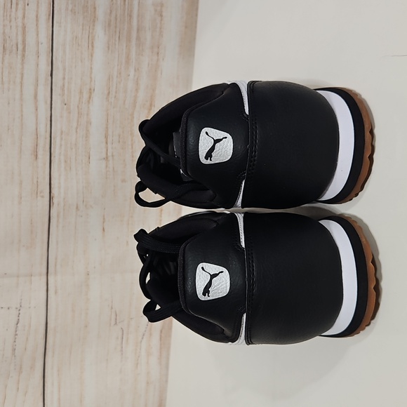 Puma Turino II Men's Lace Up Black and White Sneakers 12 - Picture 6 of 8